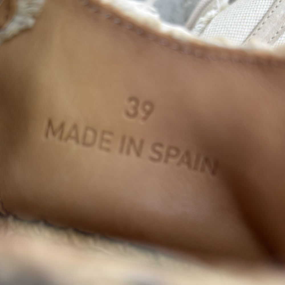 rag & bone Beige Frayed Espadrille Sneakers - Picture 8 of 8